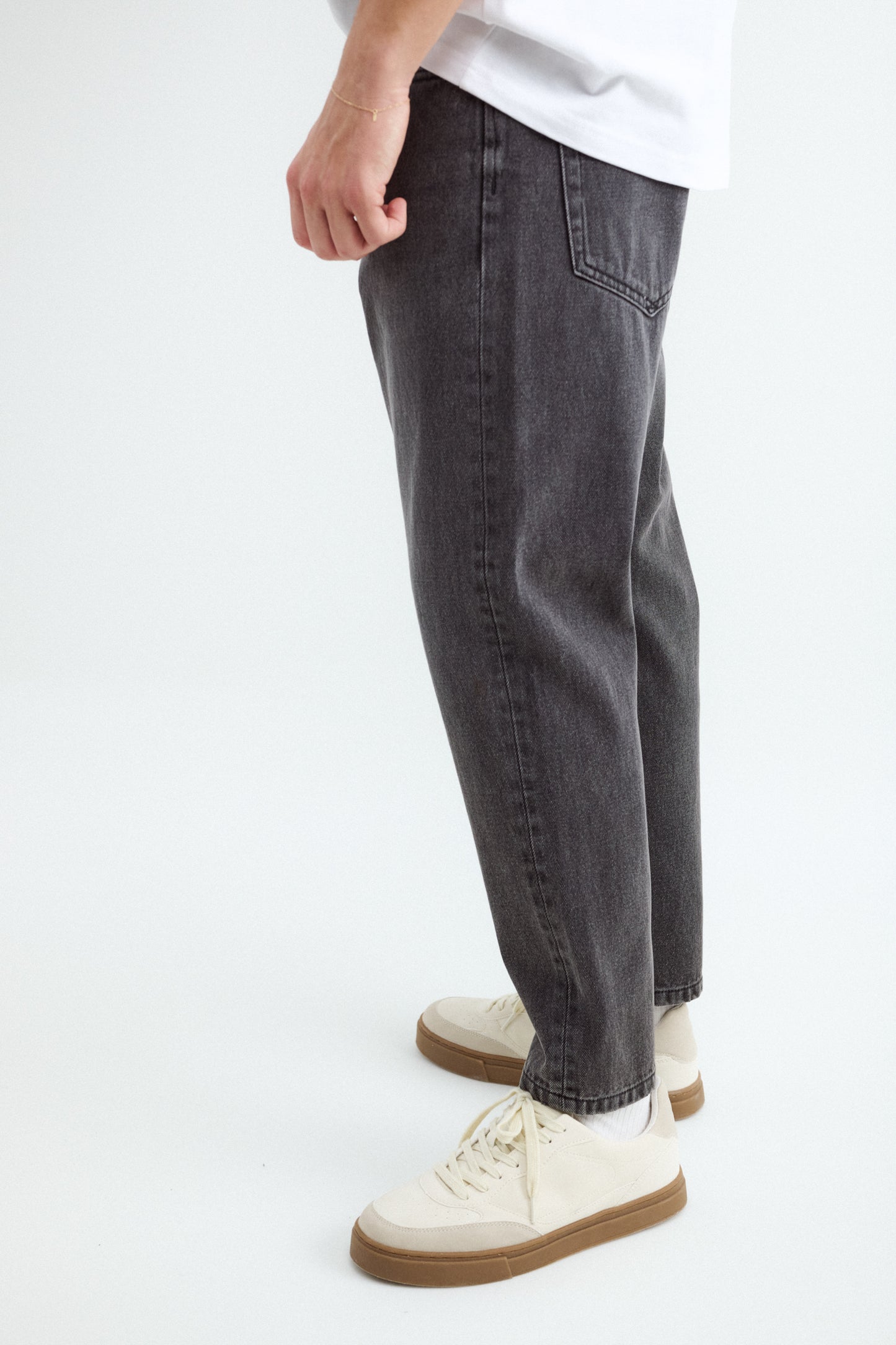 BAL DENIM SLIM CROPPED TOMY - Dark Gray Melange