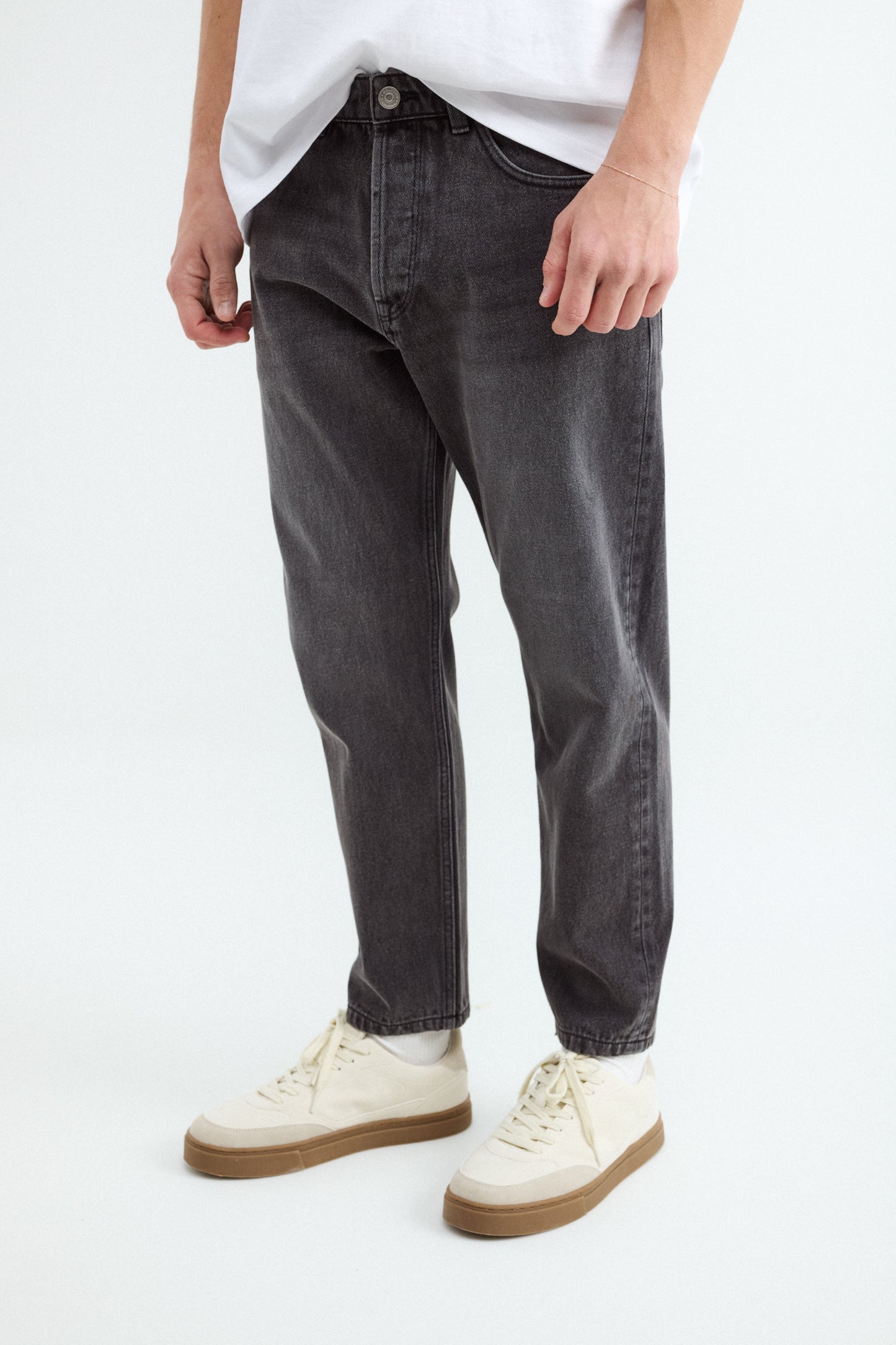 BAL DENIM SLIM CROPPED TOMY - Dark Gray Melange