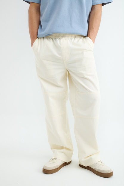 Pantalón Straight Cintura Elástica