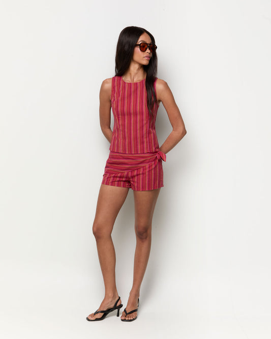 Short pareo rayas