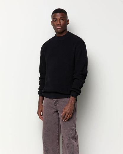 Crew Neck Sweater - Black