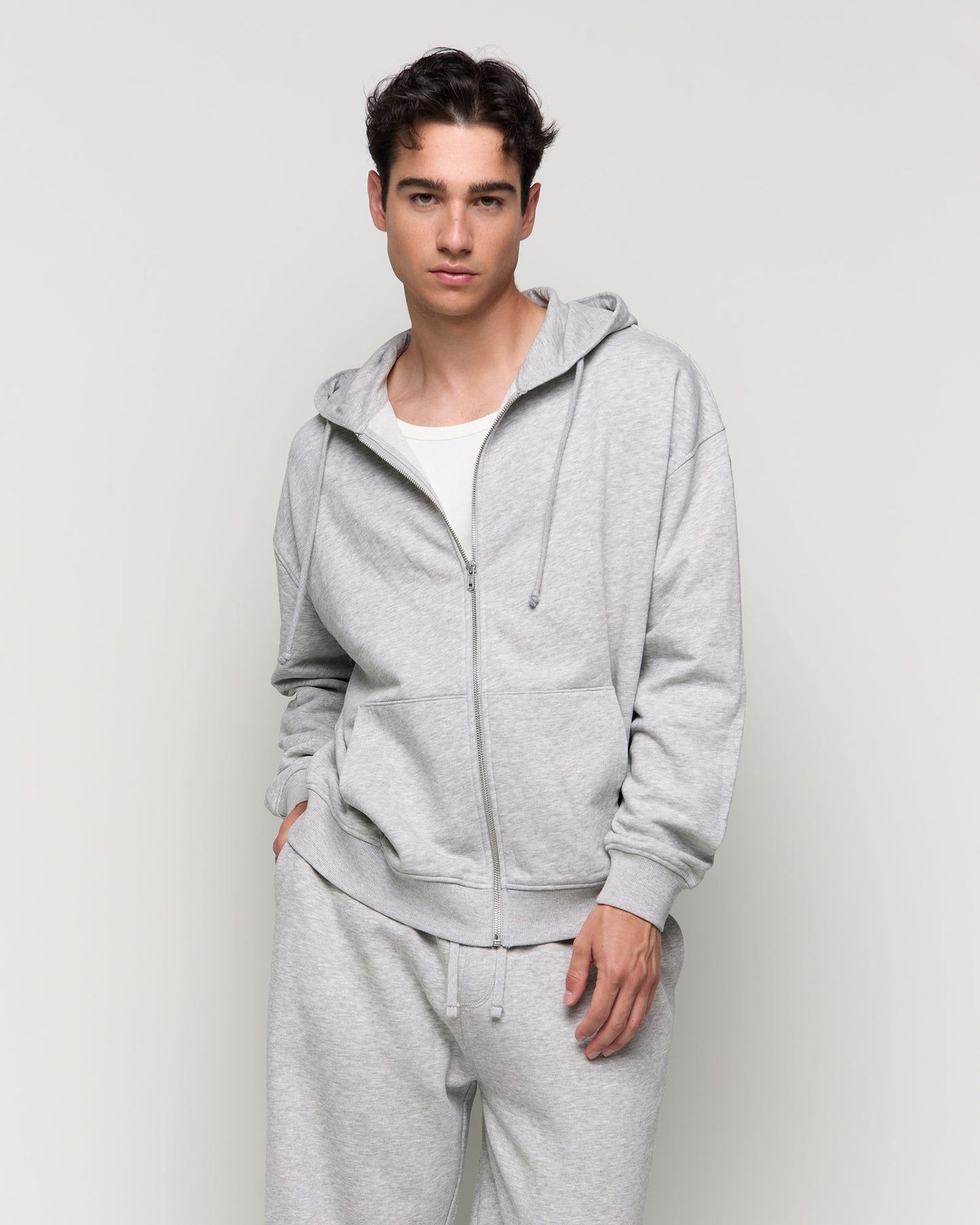 Hooded Sweatshirt with Zipper