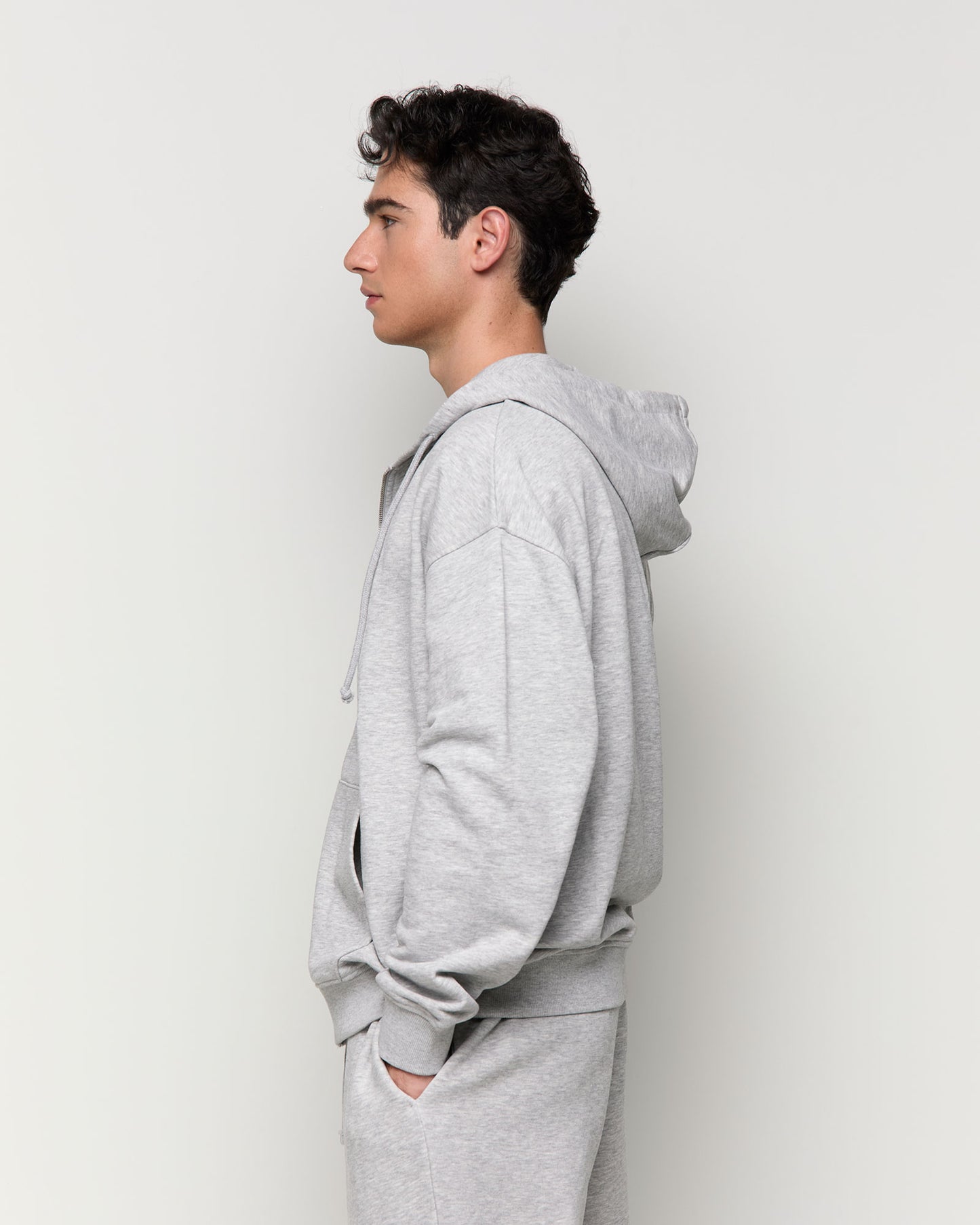 Hooded Sweatshirt with Zipper