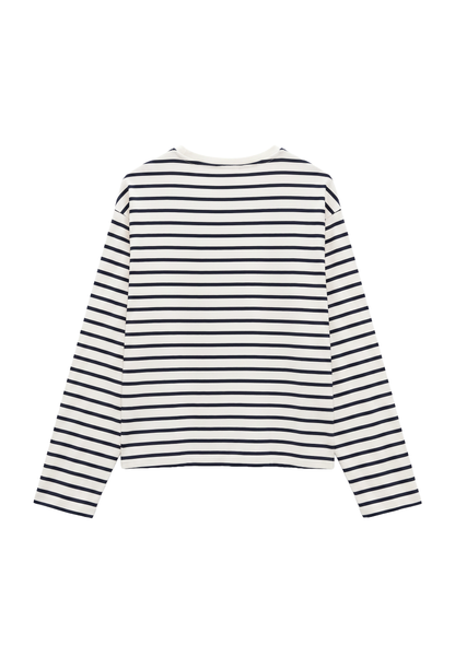 Camiseta boxy manga larga