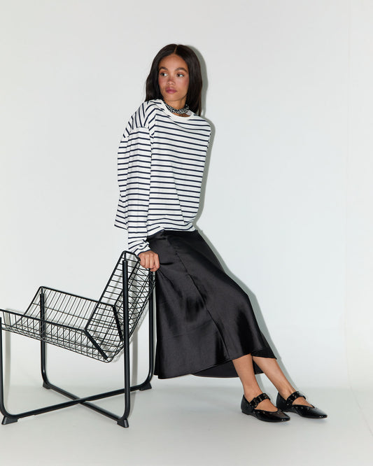 BAL BOXY T-SHIRT LS - White