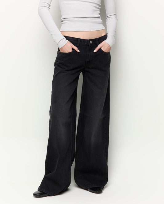Jeans wide leg low rise