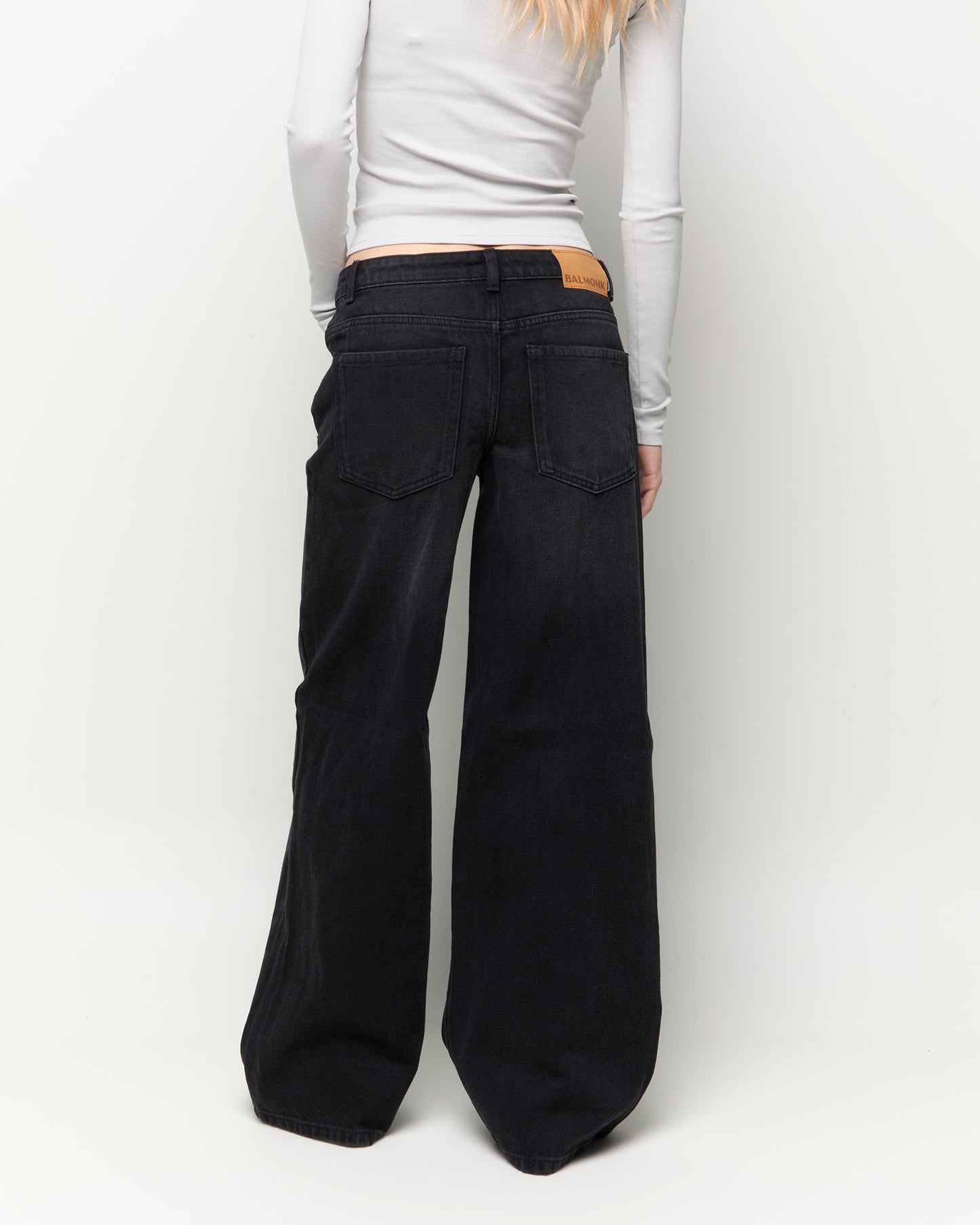 Jeans wide leg low rise