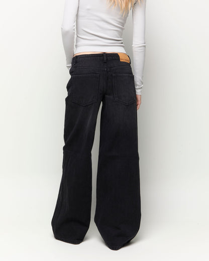 Jeans wide leg low rise