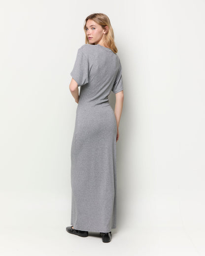 Vestido largo drapeado
