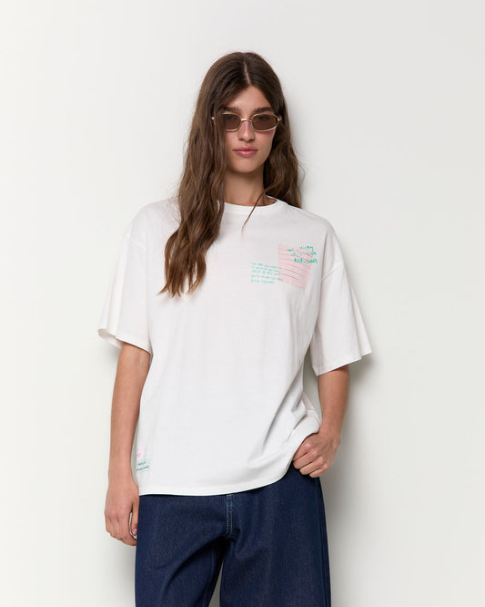 Camiseta oversize  estampada