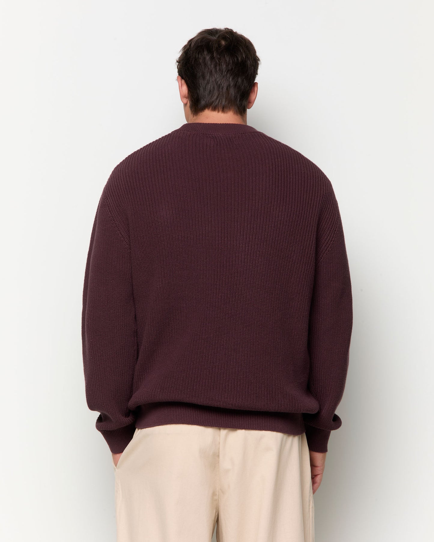 Crew Neck Jumper - Fudge