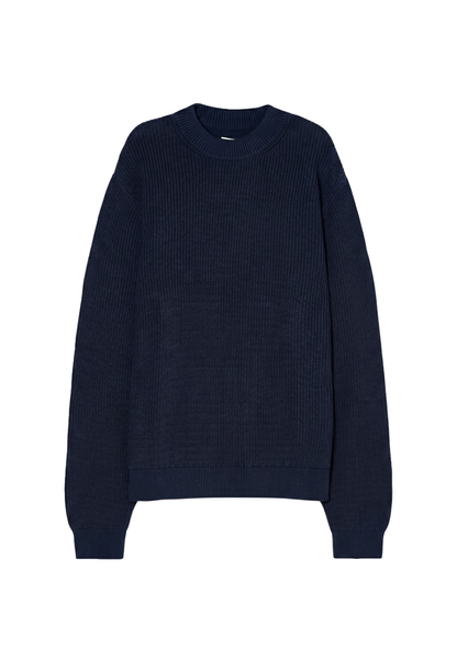 Crew Neck Jumper - Midnight Navy