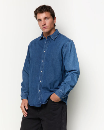 Camisa Manga Larga Denim
