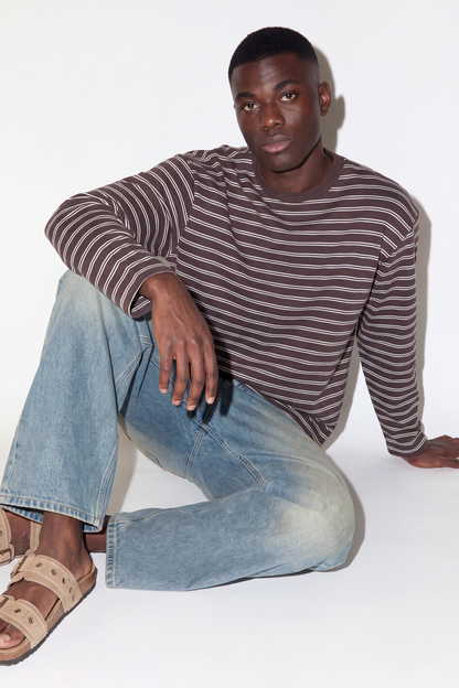 Simple Stripes T-Shirt - Beige