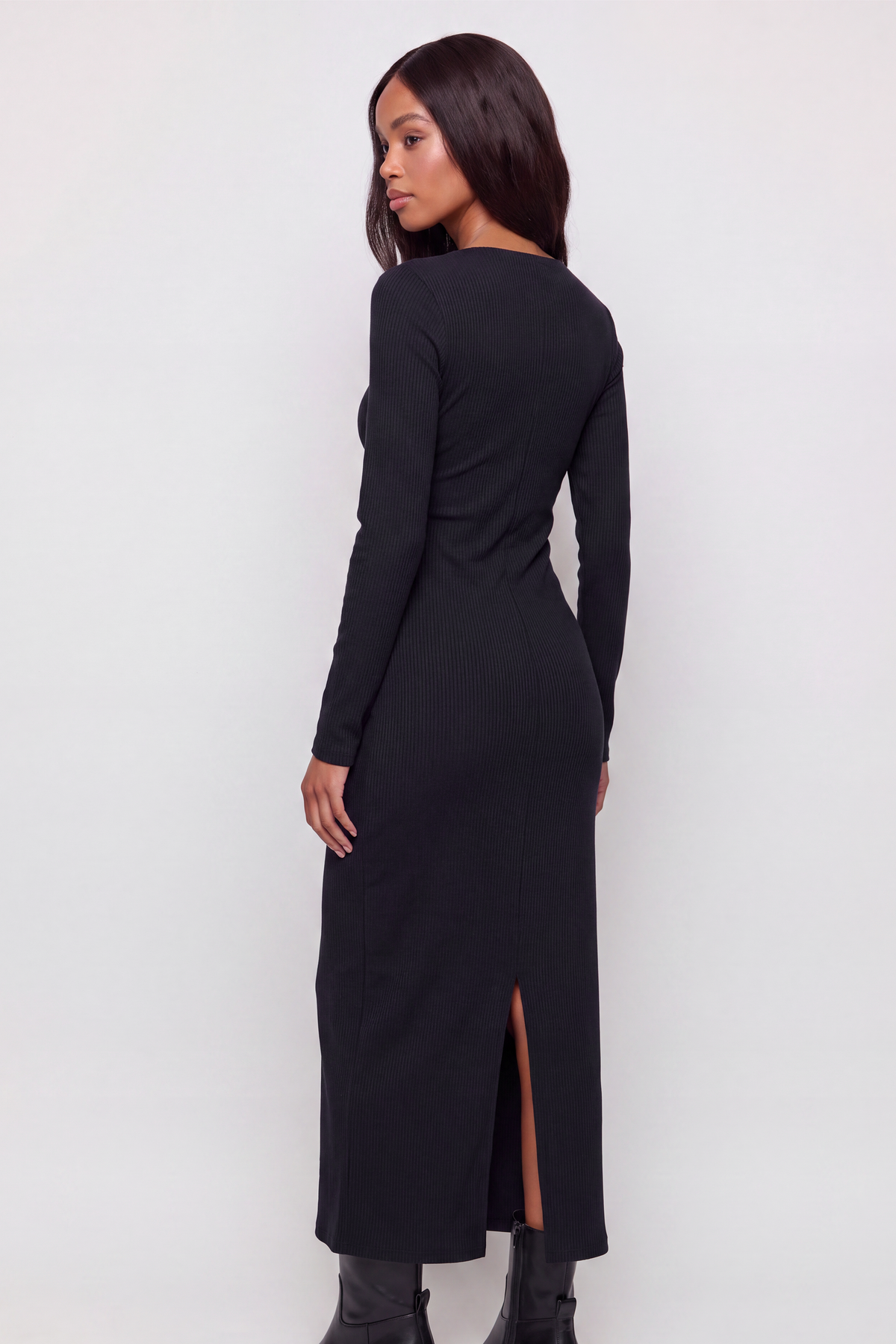 VESTIDO MIDI DRAPEADO