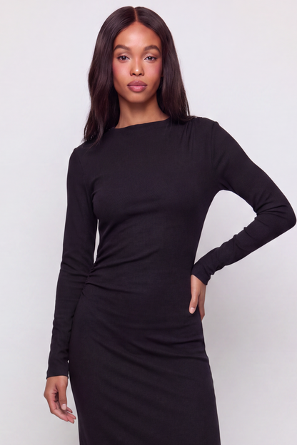 VESTIDO MIDI DRAPEADO