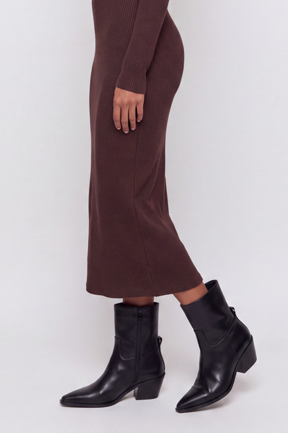 VESTIDO MIDI DRAPEADO