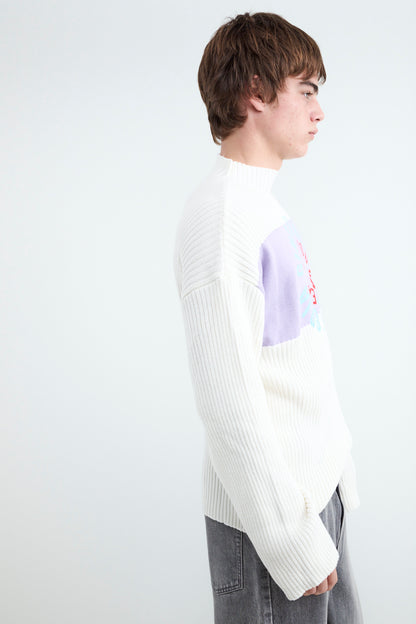 Jersey Cuello Redondo Estampado