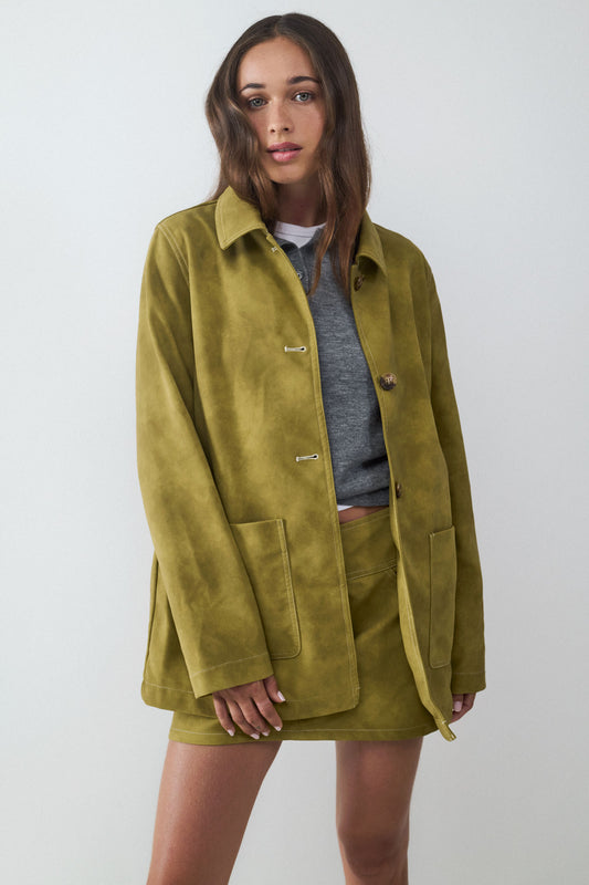 Chaqueta efecto ante