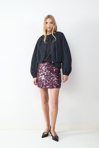 FALDA MINI LENTEJUELAS