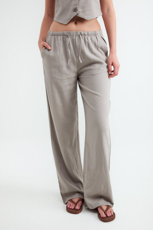 Pantalones Wide Leg Jogger rústicos