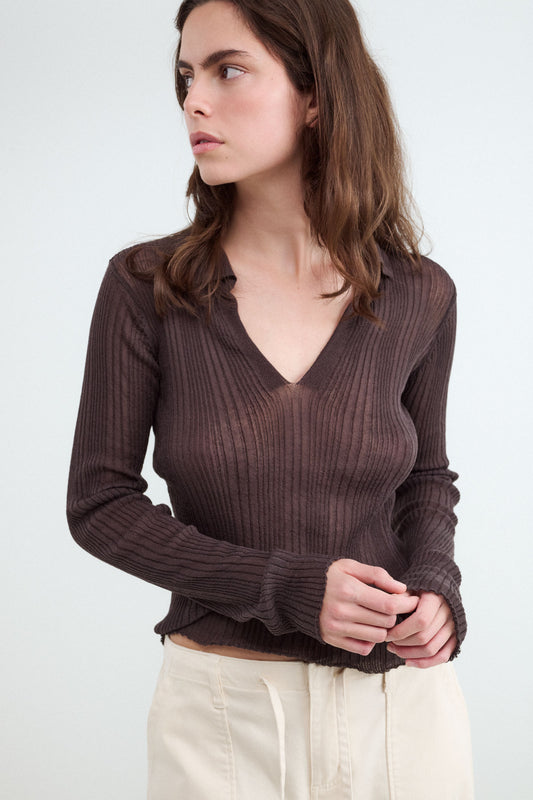 Polo neck jumper