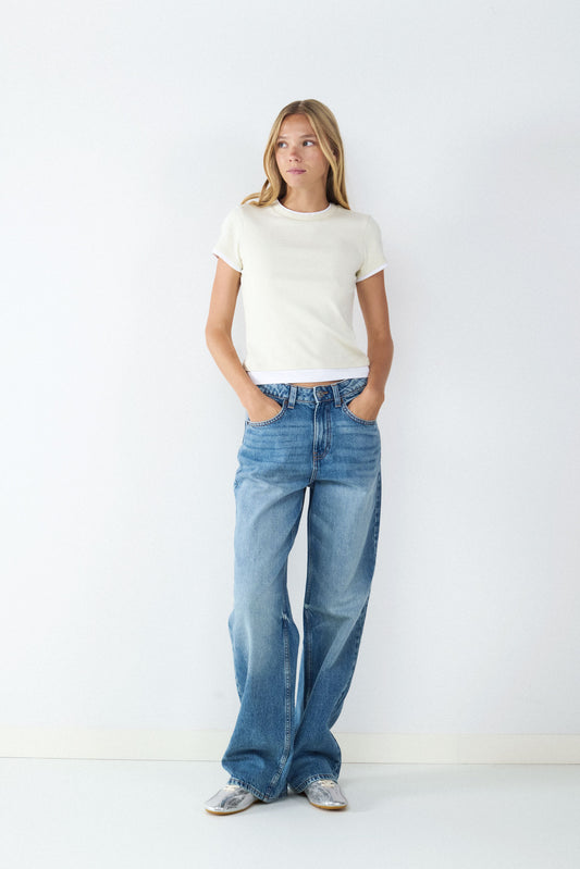 JEANS STRAIGHT HIGH RISE