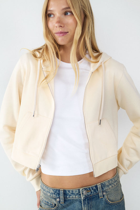 Sudadera cremallera capucha