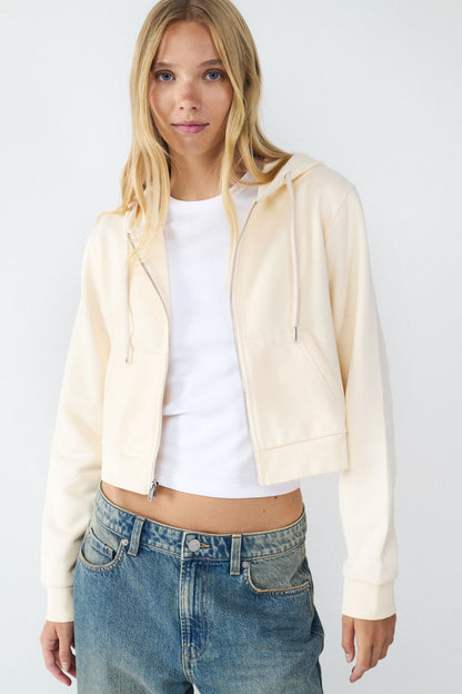 Sudadera cremallera capucha