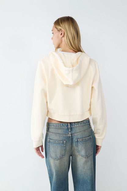 Sudadera cremallera capucha