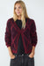 Cardigan escote pico estampado