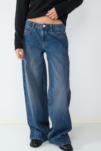 JEANS WIDE LEG TIRO BAJO