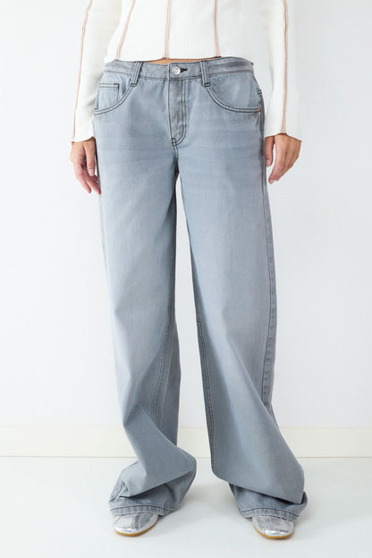 JEANS WIDE LEG TIRO BAJO