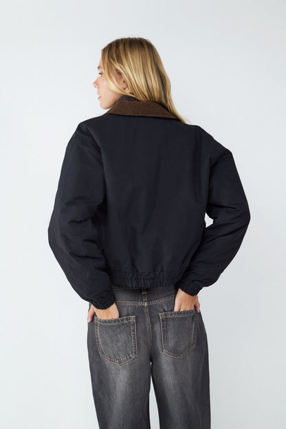 CHAQUETA ACOLCHADA CUELLO PANA