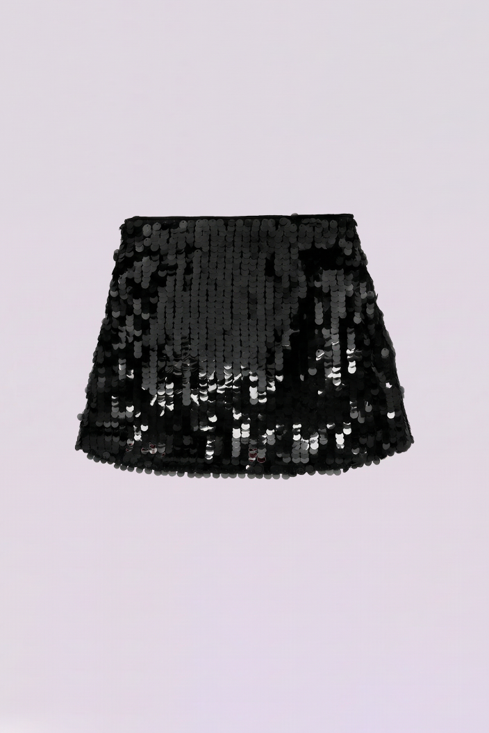 FALDA MINI LENTEJUELAS