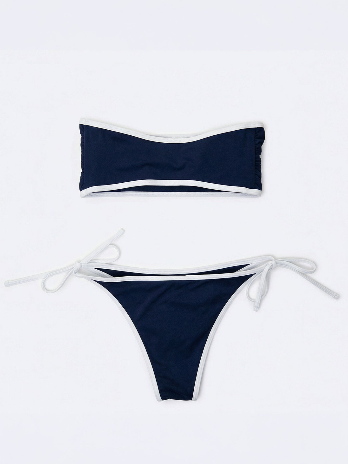 SET Bikini bandeau contraste