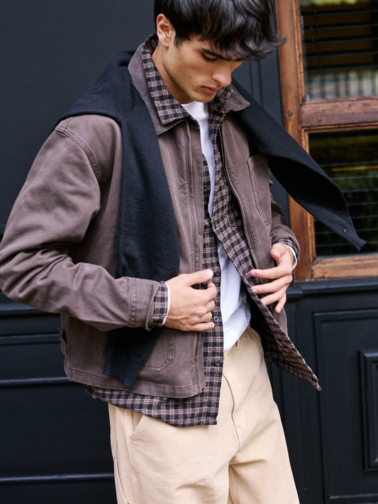 Cazadora Algodón Cuello