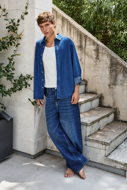 Long Sleeve Denim Shirt
