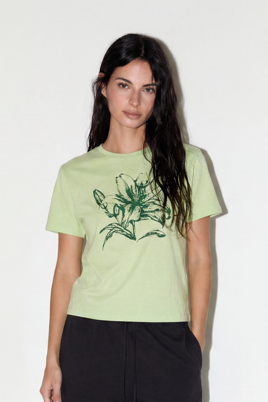 Camiseta gráfica Flor