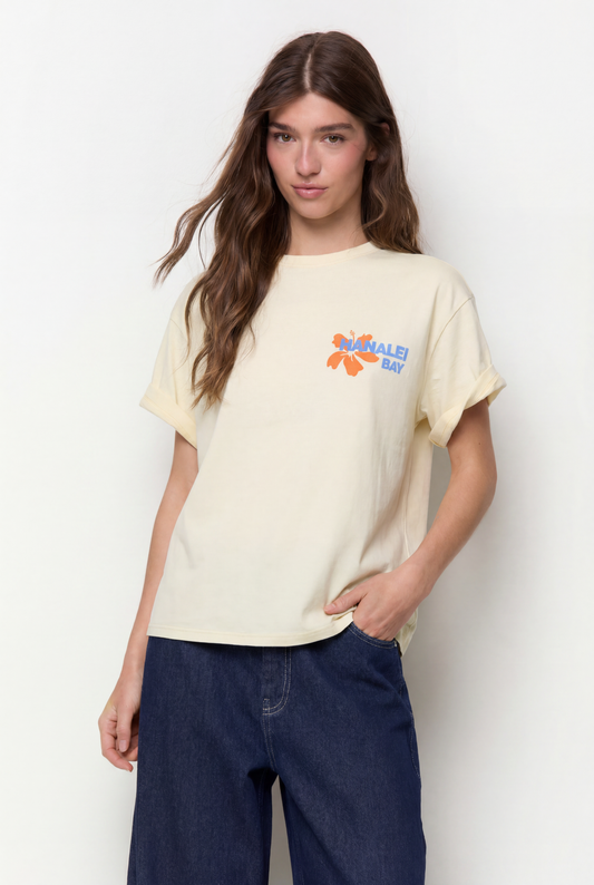 Camiseta gáfico flor hibiscus