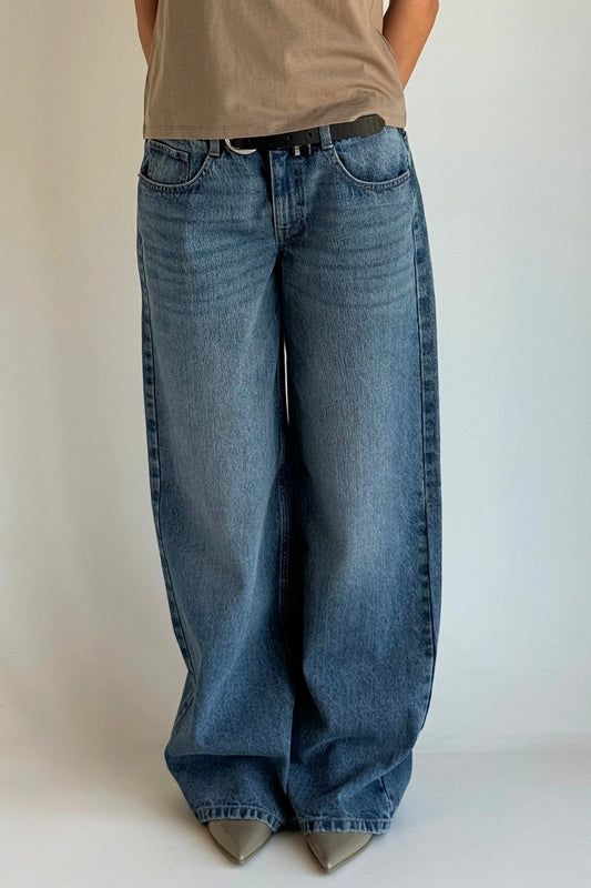 Jeans wide leg low rise