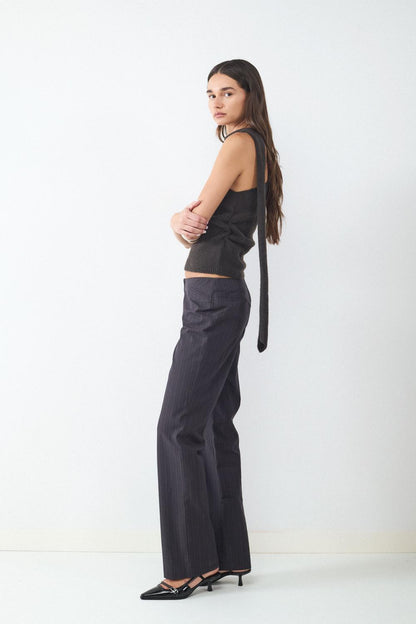 PANTALÓN RECTO CREMALLERA TRAJE