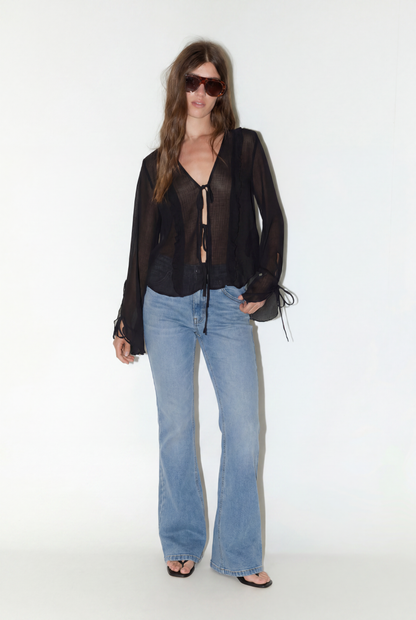 Jeans Flare High Rise