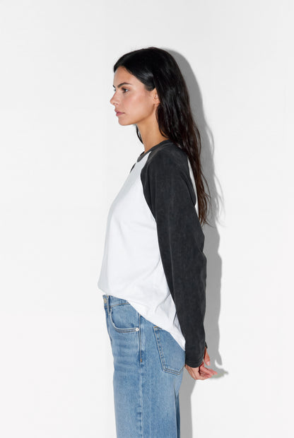 Raglan Contrast T-Shirt - Jet Black