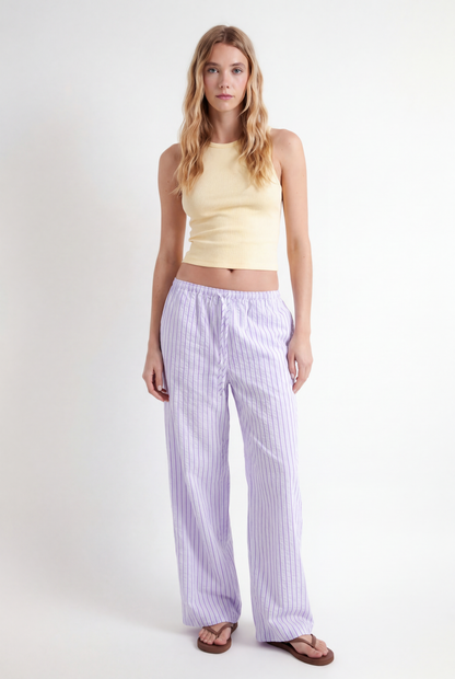 Striped pajama pants