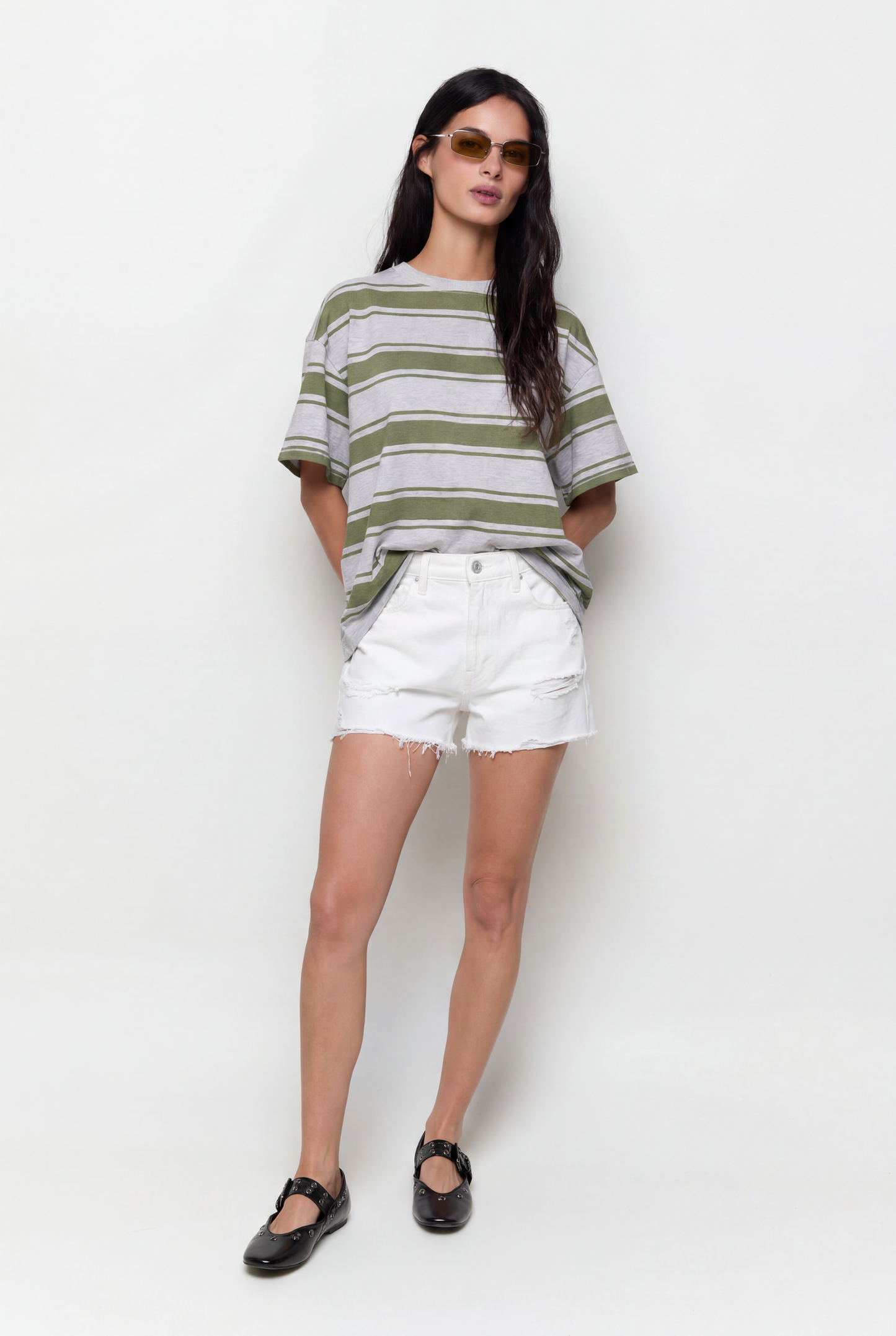 High-Waisted Denim Shorts