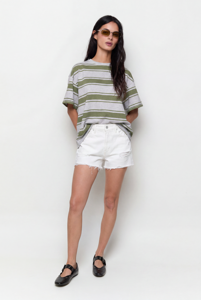 High-Waisted Denim Shorts