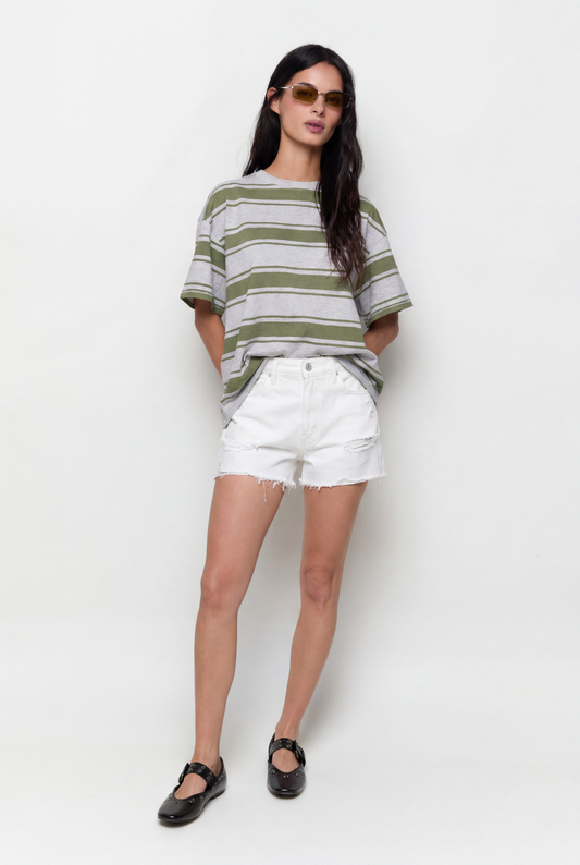 High-Waisted Denim Shorts