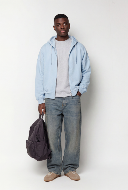 Sudadera Capucha Cremallera Seams