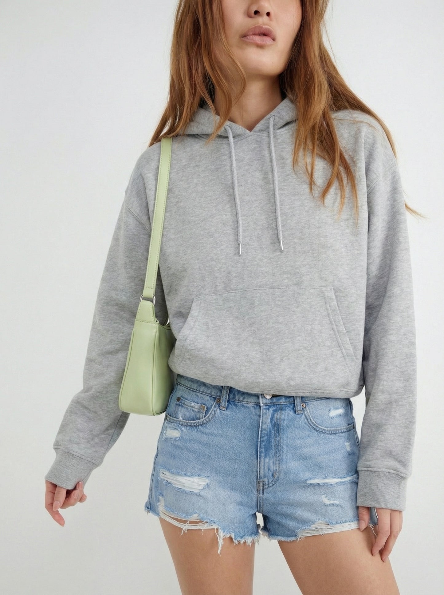 Shorts Denim Tiro alto